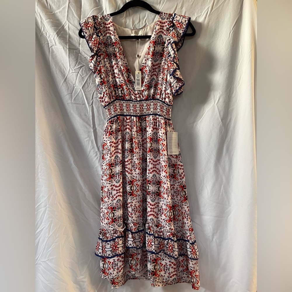 Floral V-Neck Dress